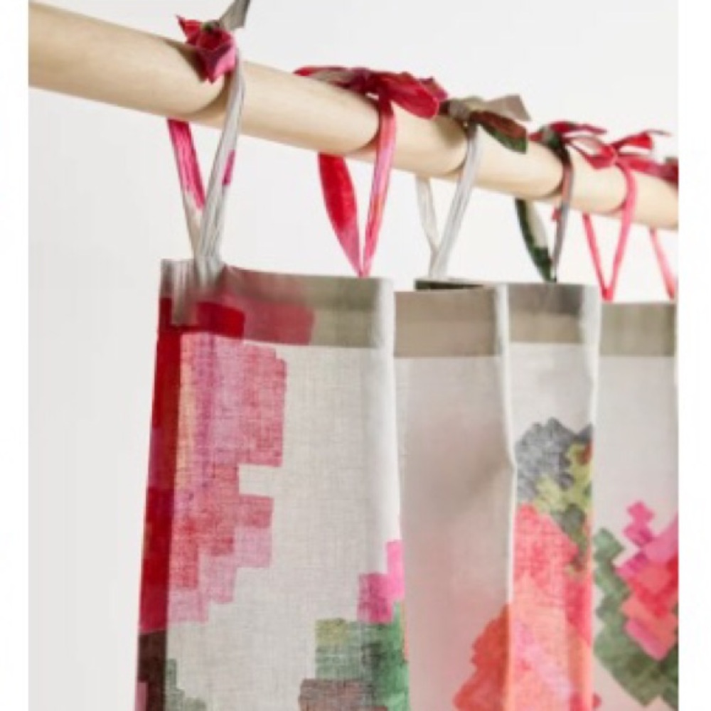Window Panel Curtain Roses New With Tag - Picture 3 of 9